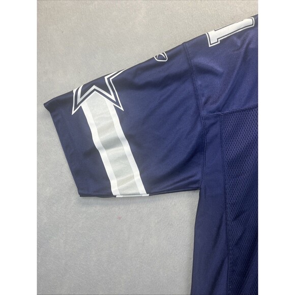 Dallas Cowboys Equipment Jersey M Blue Drew Bledsoe Reebok NFL Football #11 VTG - Picture 8 of 15